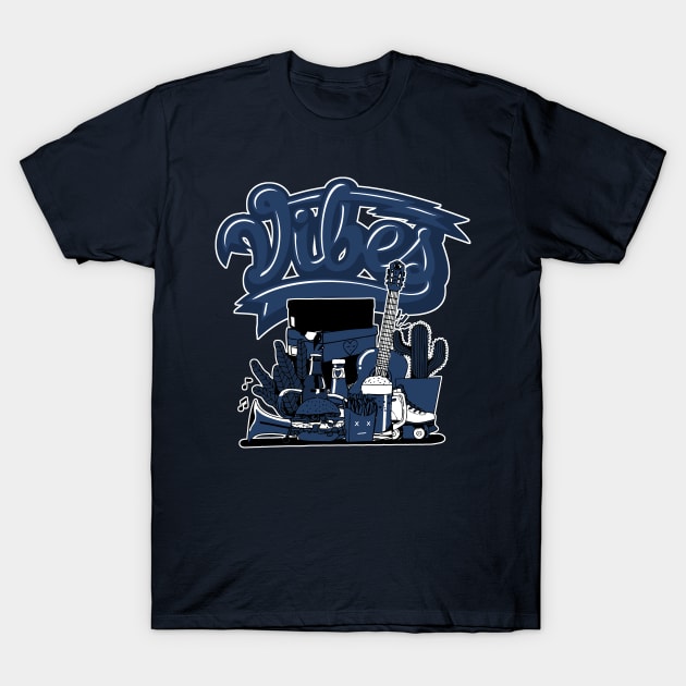 Sneaker Vibes Brave Blue T-Shirt by funandgames